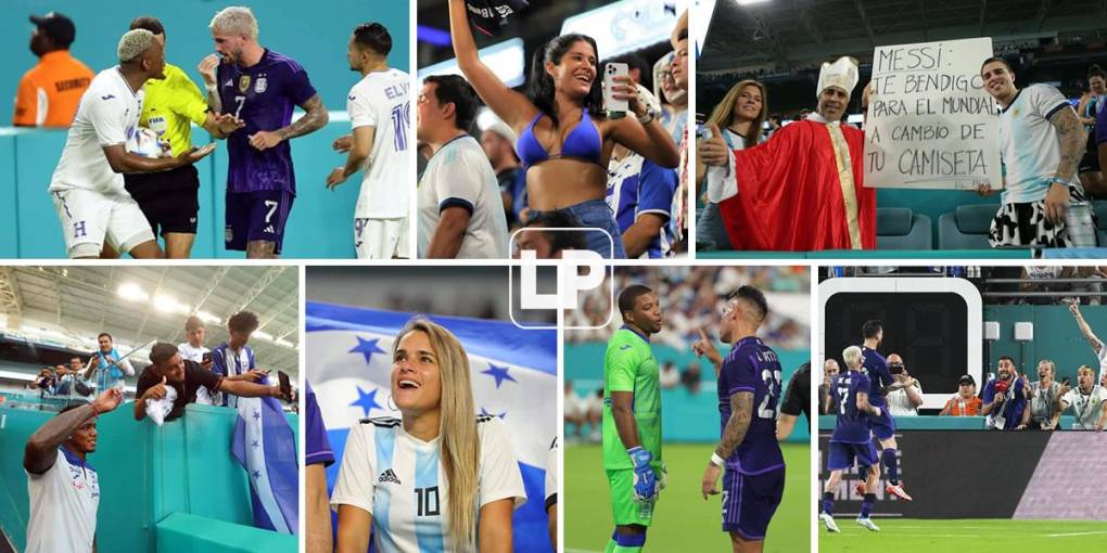 Las imágenes que dejó el partido amistoso que la Selección de Honduras perdió (3-0) contra Argentina en el Hard Rock Stadium de Miami. Messi fue la figura toda su magia y dos goles.