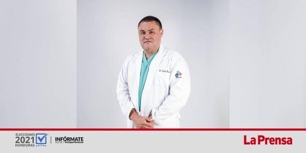 Carlos Alberto Umaña: El médico ganó popularidad durante la pandemia. Es el más votado del PSH en Cortés, con 50.991 votos. 