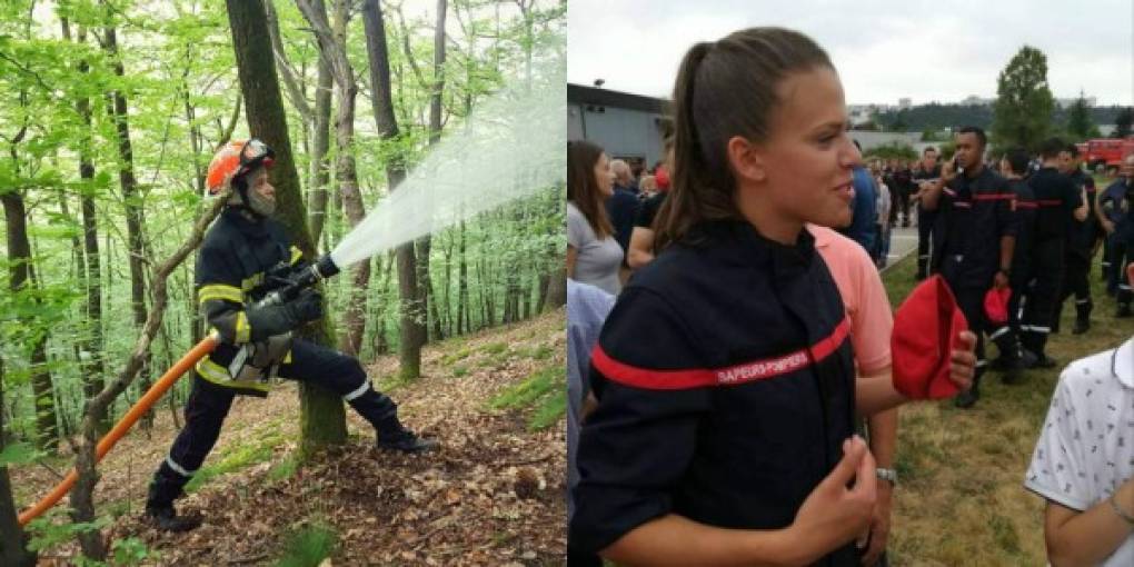 Morgane Rolland también fue bombera voluntaria.