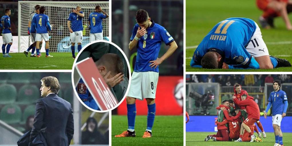 Las desgarradoras imágenes de la eliminación de Italia en el repechaje europeo para Qatar 2022. La Azzurra dice adiós al Mundial por segunda vez consecutiva tras caer contra Macedonia del Norte.