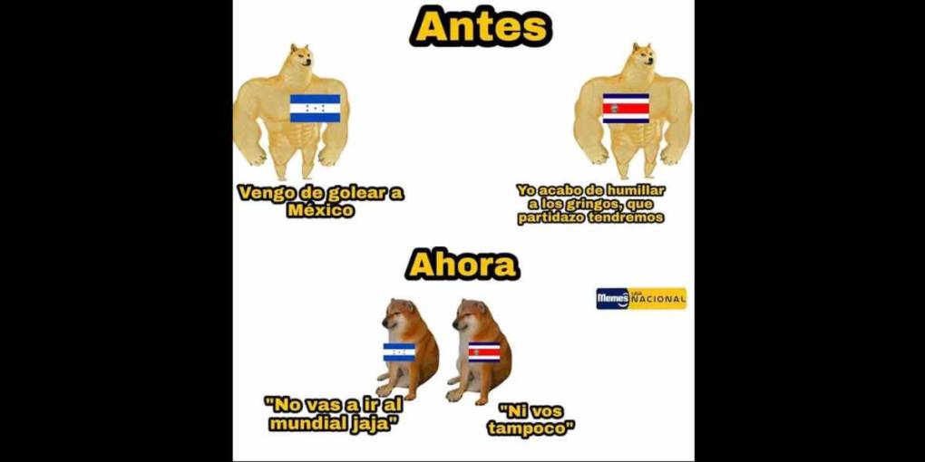 Los duros memes de la derrota de Honduras en Costa Rica y que lo deja prácticamente afuera del Mundial