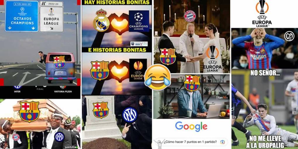 Los memes se burlan nuevamente del Barcelona tras quedar eliminado en fase de grupos de la Champions por el triunfo del Inter sobre Viktoria Plzen y el equipo de Xavi volverá a jugar otra vez en la Europa League.