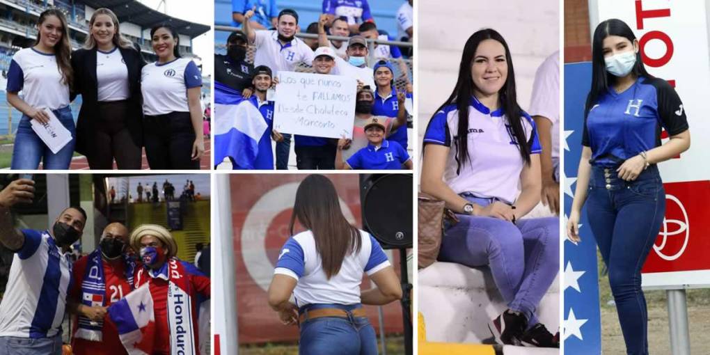 Las imágenes del ambiente en el estadio Olímpico durante el partido de la Selección de Honduras contra Panamá en la eliminatoria de la Concacaf rumbo al Mundial de Qatar 2022.
