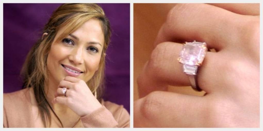 Affleck le dio un anillo Harry Winston de 6.1 quilates con un diamante rosado a Jlo. La hermosa joya estaba valorada en dos millones de dólares, según Vanity Fair.