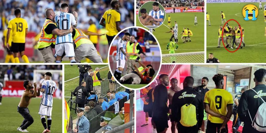 Lionel Messi volvió a lucirse en Estados Unidos, entró de cambio, marcó dos goles y Argentina le ganó (3-0) a Jamaica. En el Red Bull Arena de Nueva Jersey, ‘La Pulga‘ desató una completa locura, aficionados invadieron la cancha buscando al crack que se llevó tremendo susto y los rivales lo esperaron para un recuerdo.