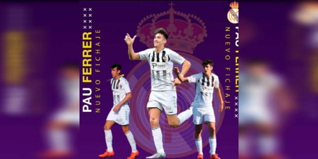 El Real Madrid ha fichado para a Pau Ferrer, un delantero de 16 años, que jugaba en el CD Castellón. Nacido en Benicarló (Comunidad Valenciana), el joven jugador se desenvuelve bien en cualquier posición ofensiva. “Después de las conversaciones con el conjunto blanco, se ha alcanzado un acuerdo para que Pau Ferrer juegue la temporada que viene en ‘La Fábrica’”, aseguró el CD Castellón.