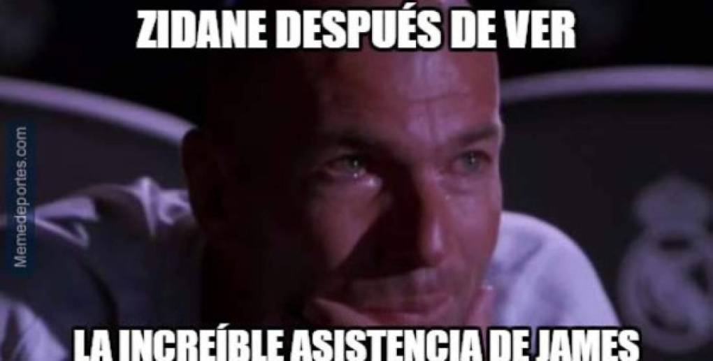 Zidane le dio de baja a James y hoy los madridistas lo extrañanan.