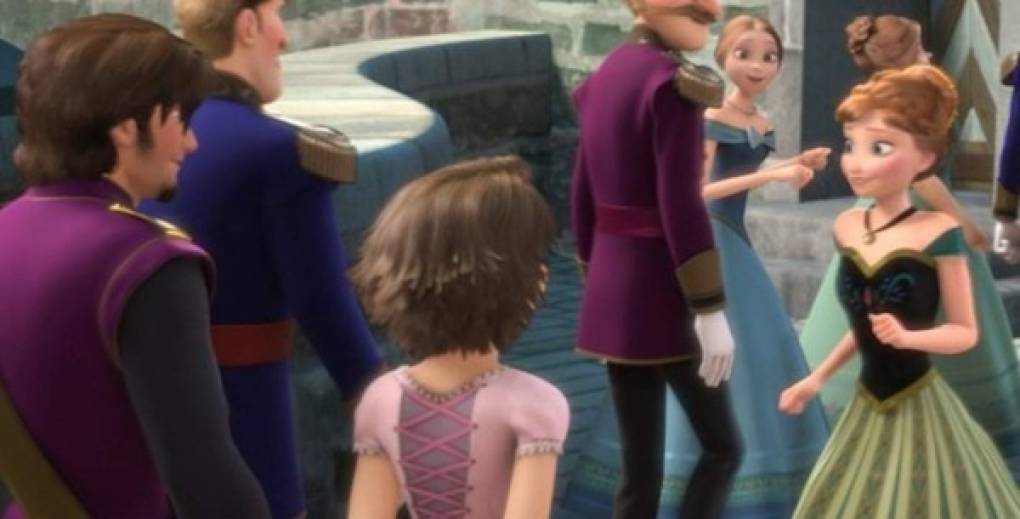 Rapunzel y Flinn Rider de “Enredados” aparecen en la ceremonia real en Frozen.