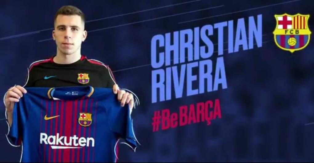 El centrocampista español Cristian Rivera jugará en calidad de cedido en el Barcelona B. Llega procedente del Eibar.