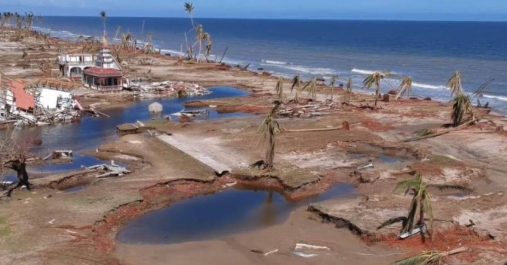El ojo del huracán Iota partió en dos la comunidad donde tocó tierra en Nicaragua