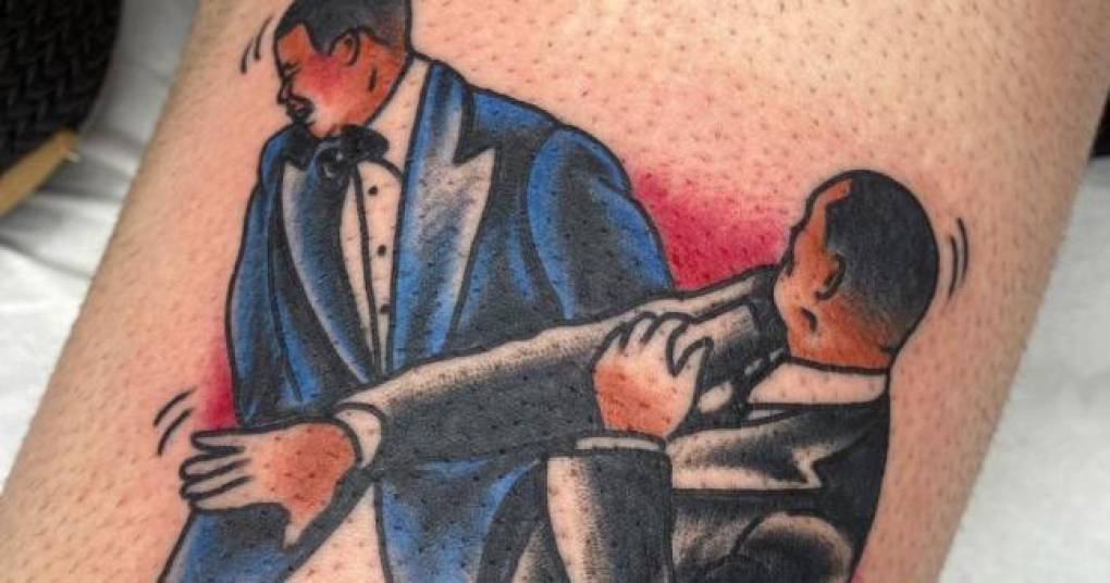 El incidente también ha quedado inmortalizado en el estudio de Oscar Aguilar, un tatuador de Colonia (Nueva Jersey, Estados Unidos) que plasmó con tinta esta escena en la pierna de uno de sus clientes.