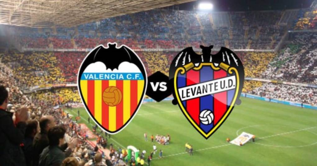 Valencia vs Levante: Viernes 12 de junio, 2:00 pm hora de Honduras (Liga de España). Transmite Sky Sports.