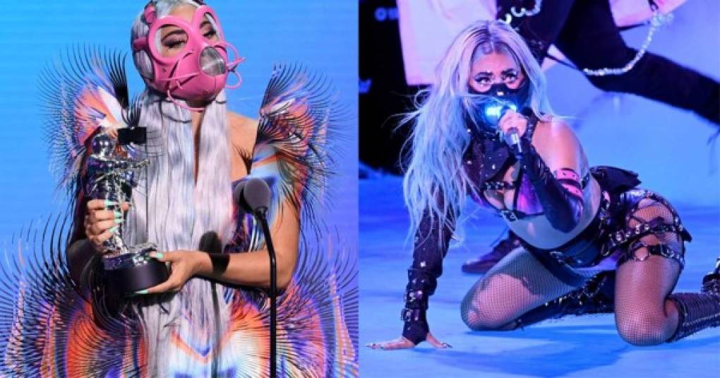 La estrella del pop Lady Gaga brilló en la noche del domingo en la poco convencional ceremonia de los MTV Video Music Awards, con participaciones virtuales y discursos contra el racismo.