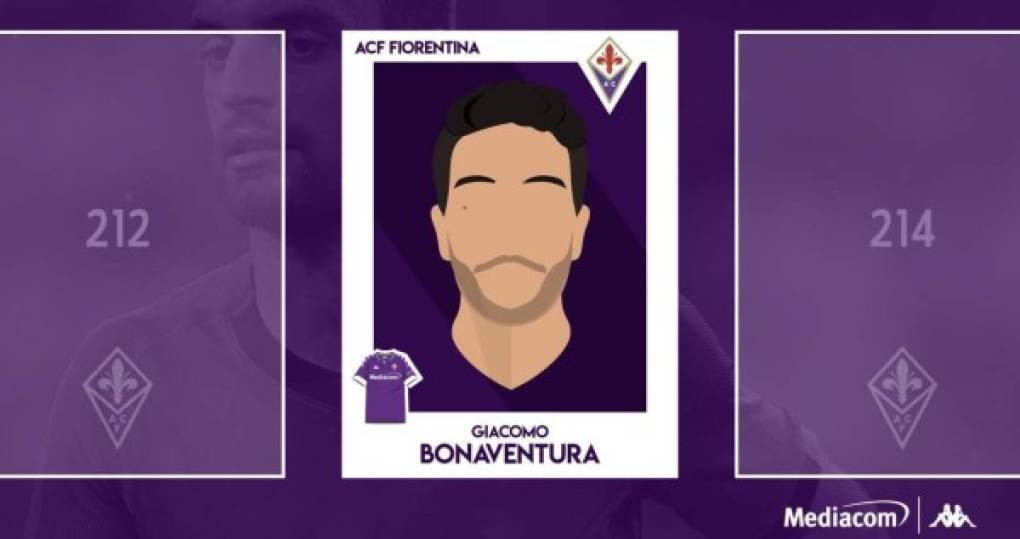 La Fiorentina hizo oficial el fichaje de Giacomo Bonaventura, centrocampista italiano de 31 años que llega del AC Milan, donde ha estado las últimas seis campañas. La pasada temporada disputó 33 partidos con el conjunto 'rossonero' y marcó cuatro tantos. Es internacional con Italia, a la que ha defendido en 14 ocasiones.