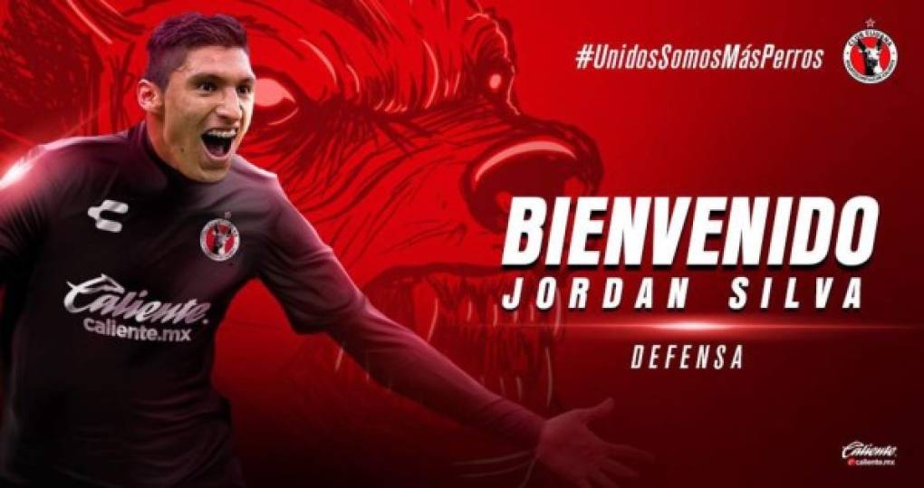 Los Xolos tienen a su primer refuerzo oficial. El club fronterizo hizo oficial la incorporación de Jordan Silva, defensor central mexicano de 24 años de edad y quien defendió la playera de Cruz Azul durante los últimos dos años.