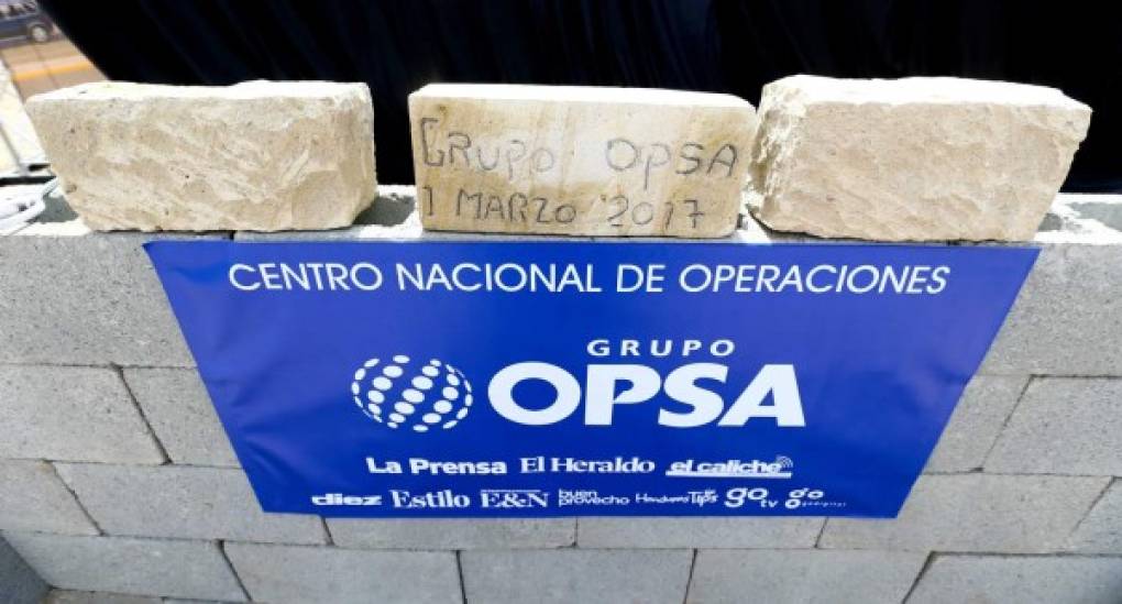 La primera piedra del Centro Nacional de Operaciones de Grupo OPSA.