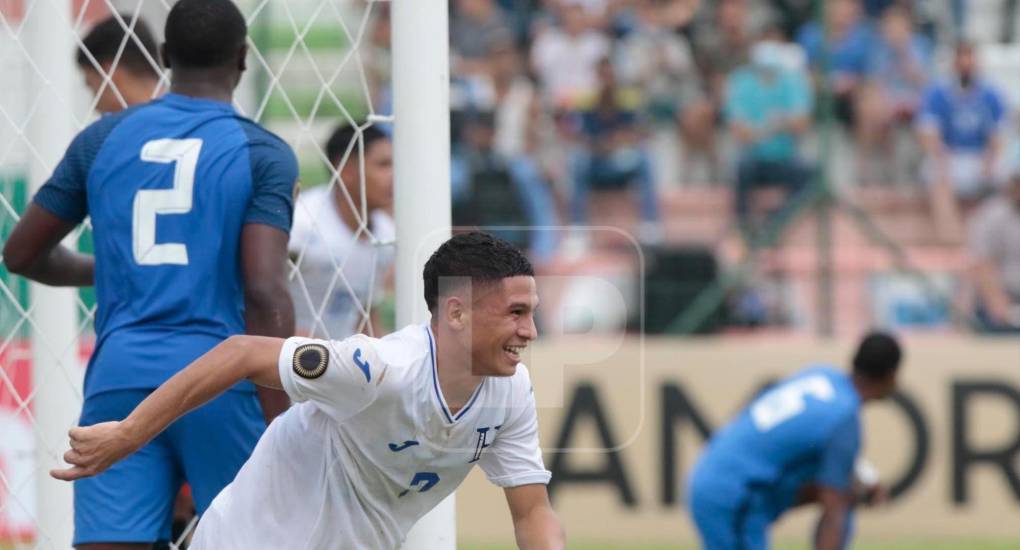 Odín Ramos se hizo presente en el marcador y marcó el tercer gol de la Sub-20 de Honduras.