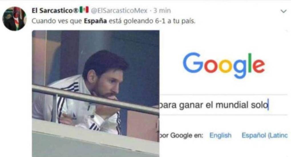 Messi ha sido objeto de burlas en las redes sociales.