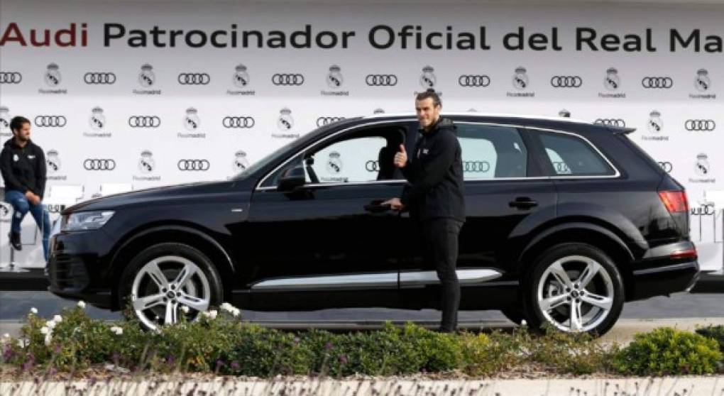 Gareth Bale - El galés eligió el Audi Q7 Sport 3.0 TDI quattro tiptronic color negro orca con un valor de 74.050 euros.