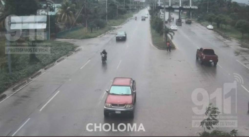 Imágenes del 911 de las condiciones climática en Honduras