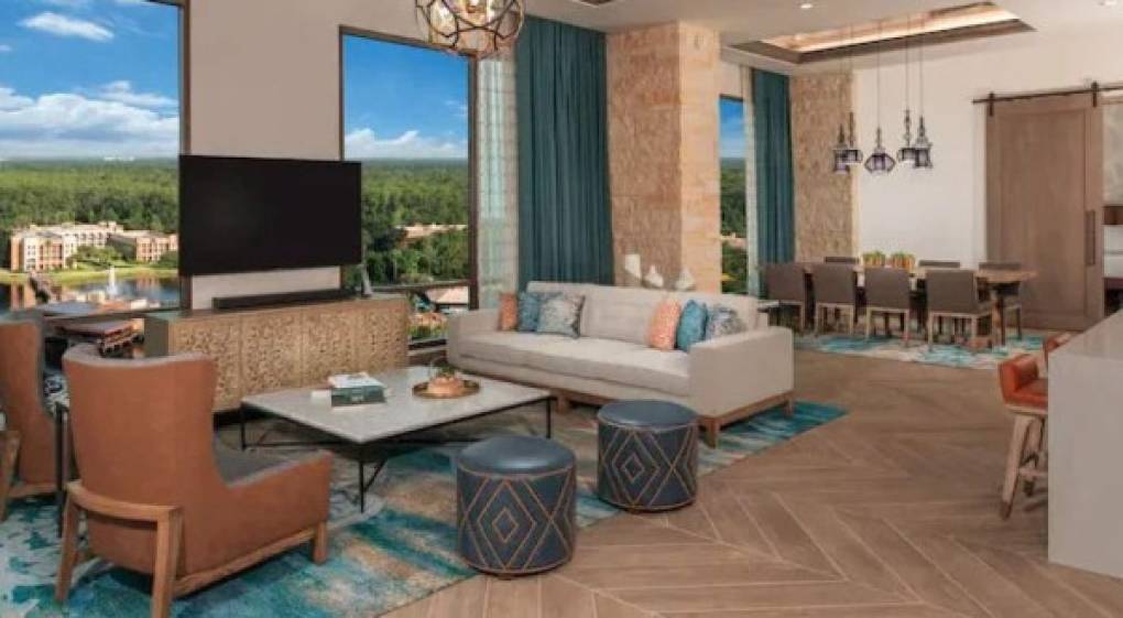 La suite de Lebron James, es en realidad la “Suite Presidencial” que se encuentra en el piso 15 de Disney’s Gran Turismo, en el Colorado Springs Resort.
