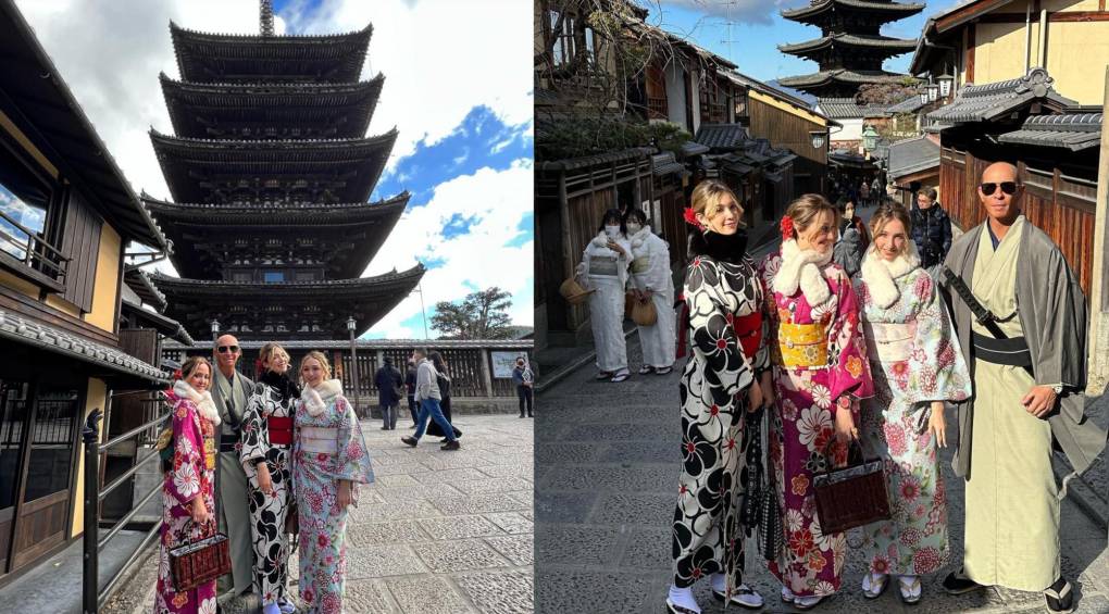 “Una tradición en el hermoso #Kyoto es portar los bellísimos Kimonos. También nos peinaron. Y nos fuimos a recorrer algunos callejones tradicionales del lugar! Hermosa experiencia!! #coleccionandorecuerdos #kyoto #japon #japan #familia #siempreunidos #ootd”, escribió Andrea Legarreta a principios de enero. 