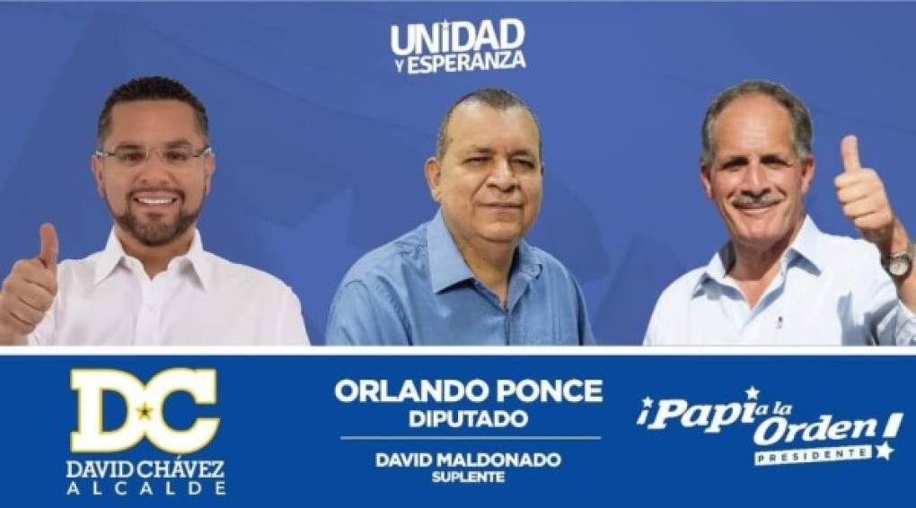 Orlando Ponce, periodista y relator deportivo, intenta alcanzar la diputación por segunda ocasión. Se unió a 'Tito' Asfura y tendrá que pelear contra otros candidatos consolidados que buscan reelegirse.