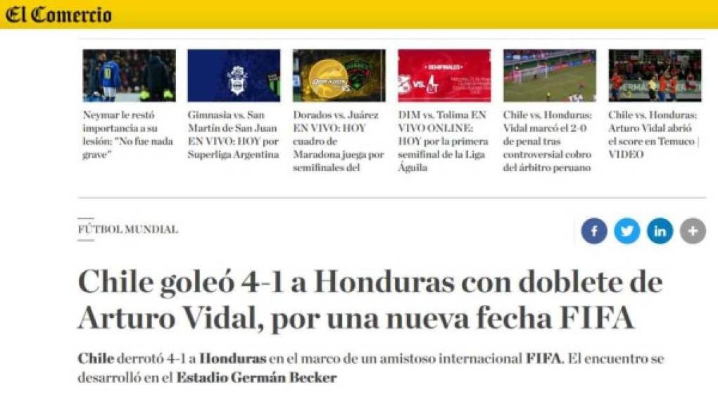 El Comercio de Perú.