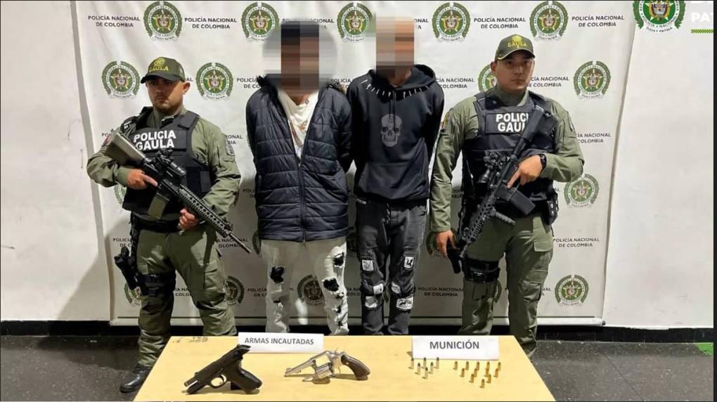 Dayson Esteven Cardona Mena y Jhon Fredy Moreno Velásquez fueron presentados por la autoridades y acusados del secuestro. Se les incautaron dos armas de fuego de defensa personal y 18 cartuchos para las mismas.