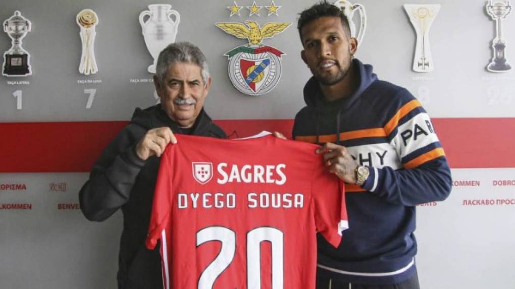 El Benfica se hace con la cesión de Dyego Sousa hasta final de temporada. El brasileño llega procedente del Shenzhen FC, de la segunda división china. El delantero tiene experiencia en la liga portuguesa ya que jugó en clubes como Braga, Marítimo, Tondela, Portimonense o Leixoes.