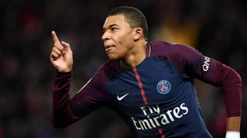 Kylian Mbappé (Delantero francés que brilla en el PSG de Francia).