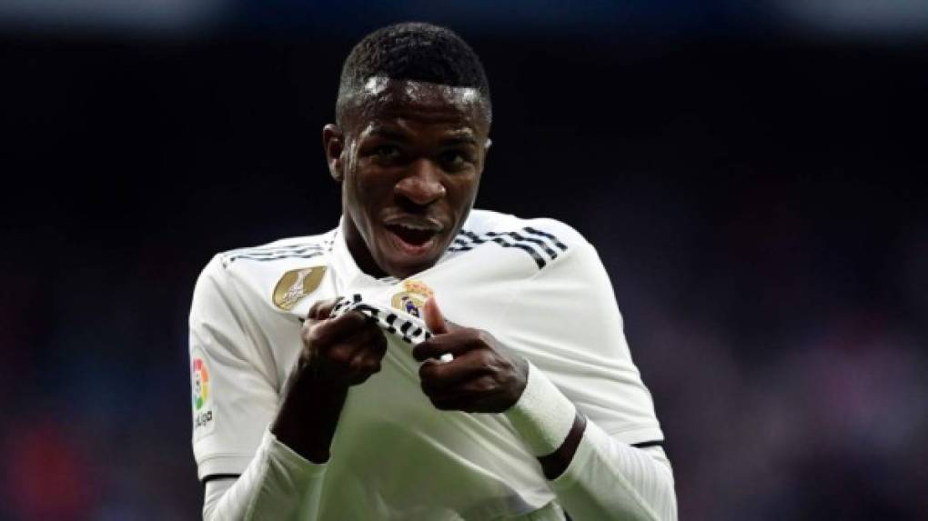 13. Vinicius Jr. - Tiene un valor de mercado de 35 millones de euros.