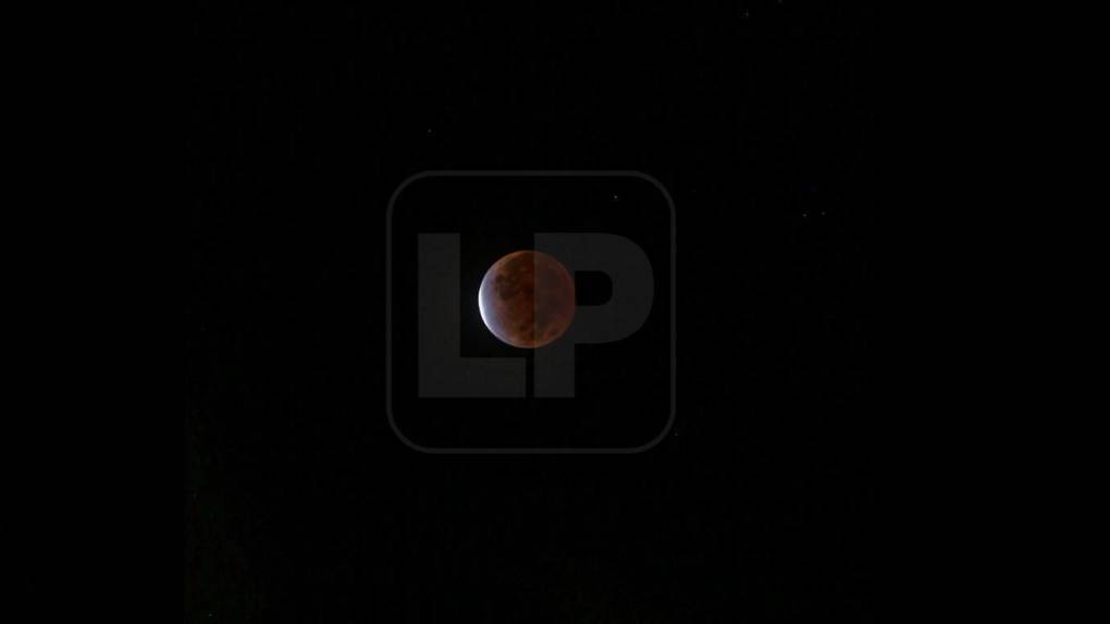 En Honduras el eclipse lunar se pudo apreciar también. 