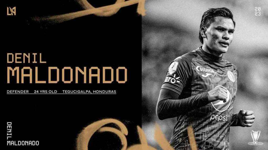 LAF, campeón vigente de la MLS, hizo oficial el fichaje del zaguero hondureño Denil Maldonado. Llega bajo condición de préstamo para 2023, con opción de ejercer una transferencia permanente del Motagua.