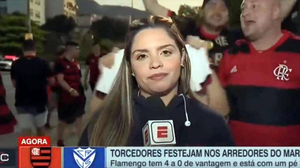 Esta fue la cara de indignación que le quedó a Jéssica Dias después de sufrir el acoso.