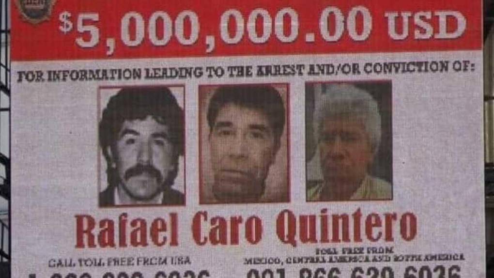 Fundador del Cártel de Guadalajara, Caro Quintero fue uno de los principales capos en la década de 1980 y de los primeros en enviar droga a gran escala a Estados Unidos.