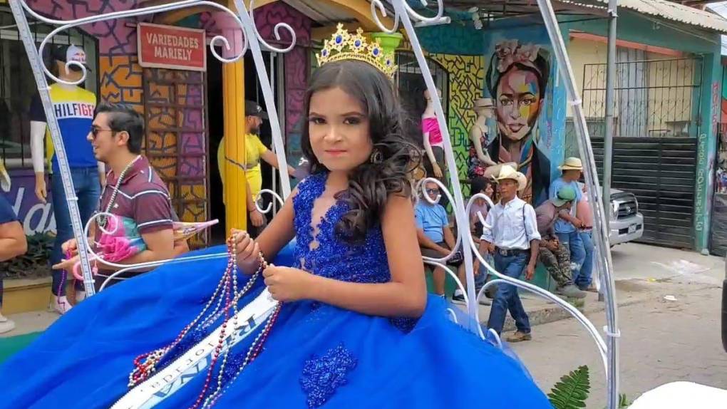 Feria Yulpateca de Florida, Copán, inicia con colorido desfile y coronación de reina infantil