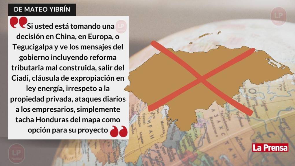 Yibrín lamentó que por el clima político que impera en el país, potenciales inversionistas estén llevando sus capitales a otras latitudes. 