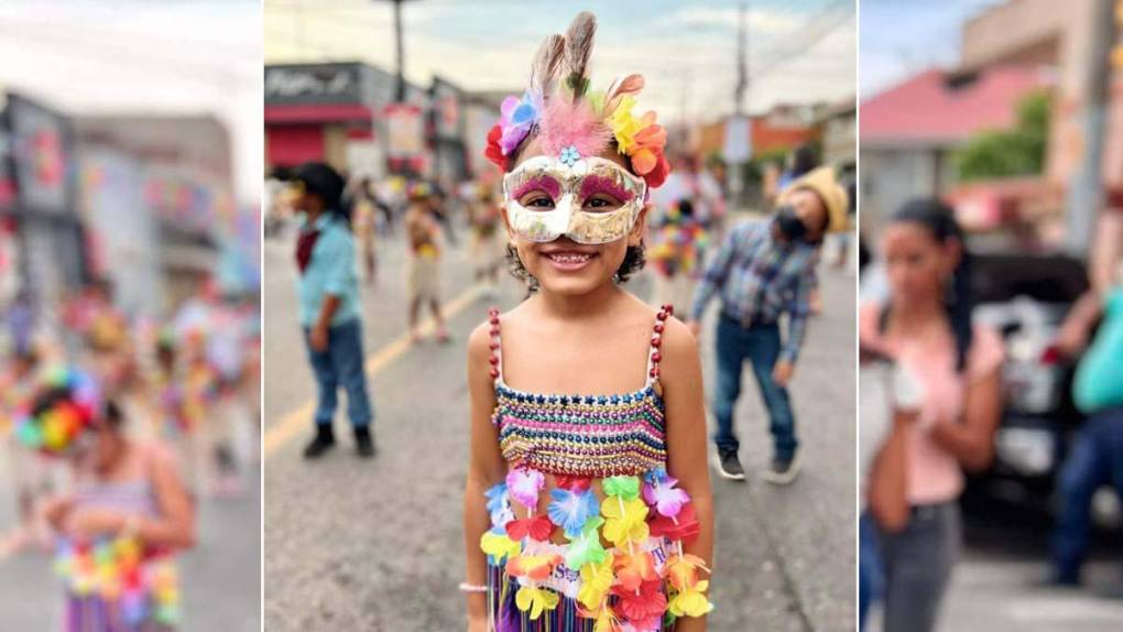 Escolares calientan el ambiente del Gran Carnaval 2022 de La Ceiba