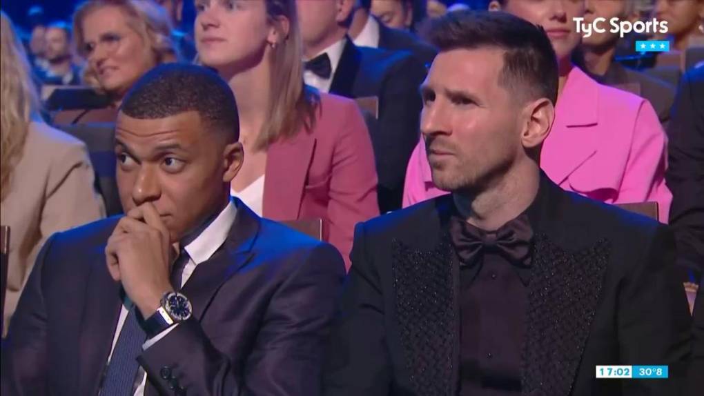 Mbappé estaba tenso y Lionel Messi tranquilo antes de conocer que era el ganador del premio The Best. 