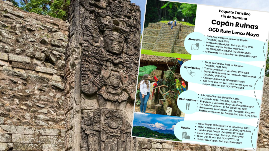 La ruta Lenca Maya ofrece además destinos para disfrutar de arqueología, cultura, rica gastronomía y muchísima naturaleza que va desde hermosos parques hasta aguas termales. En la guía turística hay números telefónicos para contactar hoteles, restaurantes y sitios para vivir la experiencia.