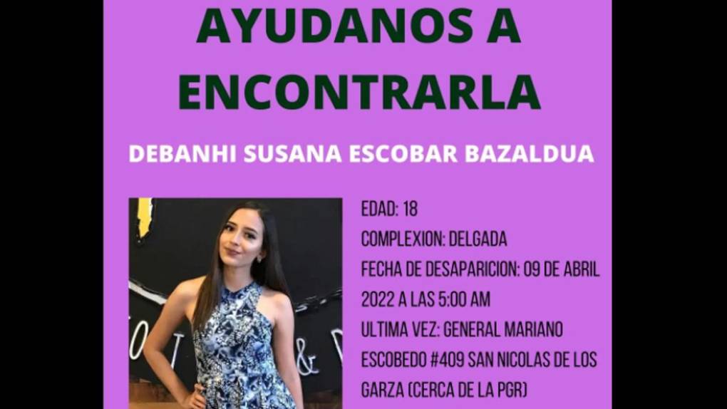 Autopsia revela que Debanhi Escobar fue asesinada y sufrió abuso sexual antes de morir