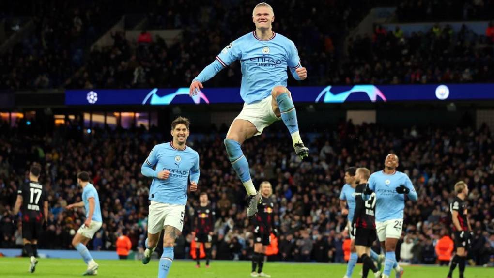 Erling Haaland fue el hombre más feliz en el Etihad Stadium.