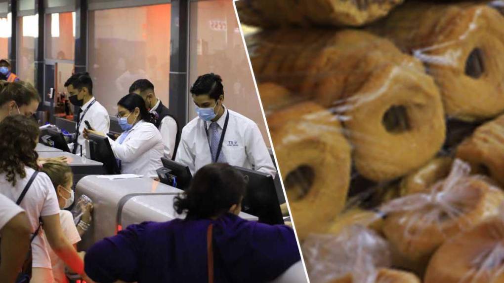 Mantequilla y tustacas entre los productos más decomisados en el aeropuerto de San Pedro Sula