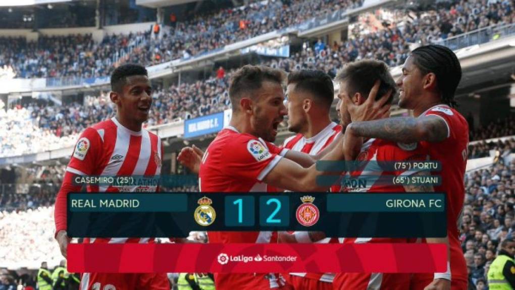 El Girona dio la sorpresa de la jornada al bajarse al Real Madrid. El hondureño Antony Lozano se ha robado los aplausos por su gran actuación.