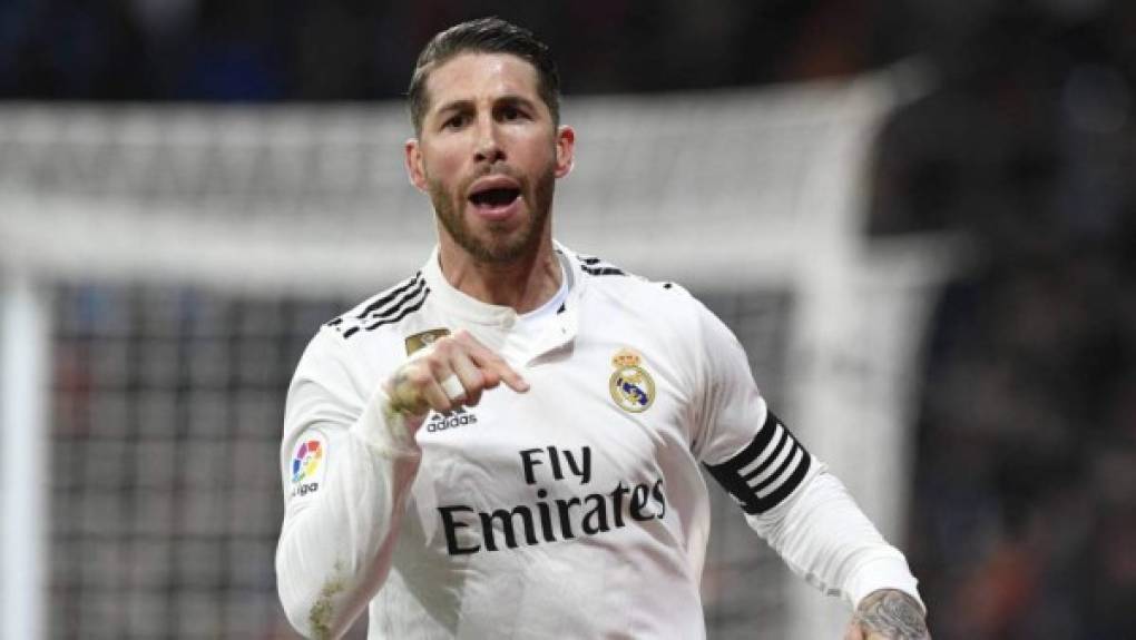 Sergio Ramos: Defensor español que milita actualmente en el Real Madrid.
