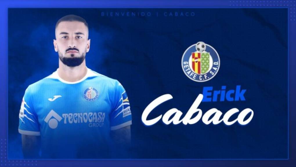 El Getafe anunció el fichaje de Erick Cabaco que firma por las próximas cuatro campañas y media por un coste de aproximadamente ocho millones de euros.