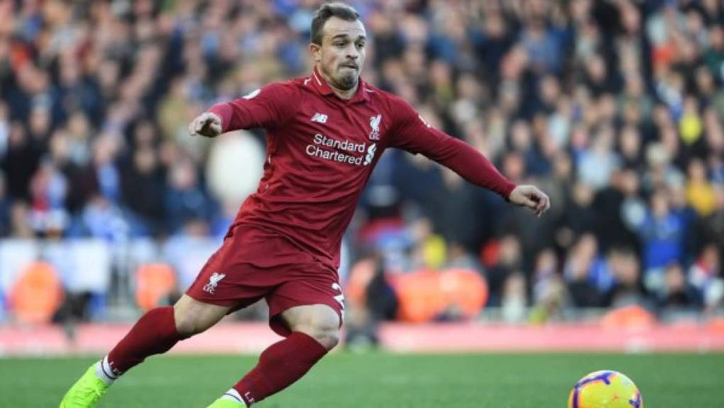 El Liverpool ha rechazado dos ofertas de cesión por Xherdan Shaqiri, pero están dispuestos a venderlo a partir de junio