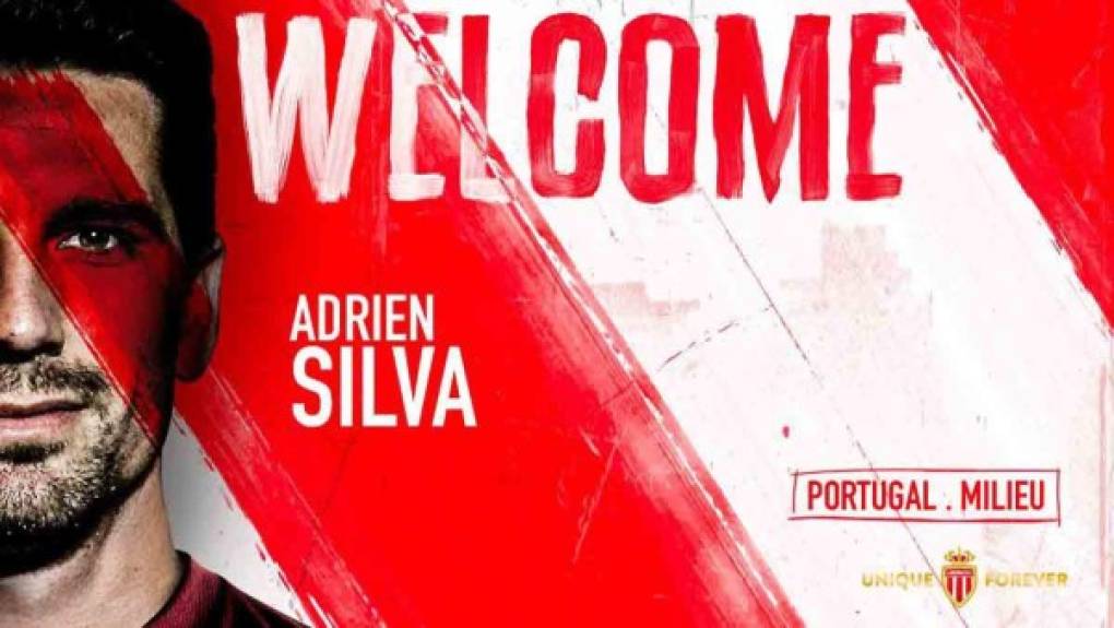 El portugués Adrien Silva está de vuelta en el Mónaco. El centrocampista está de vuelta en préstamo en Mónaco por una temporada.