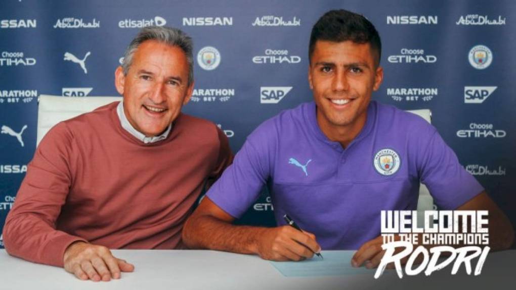 El Manchester City de Pep Guardiola hizo oficial el fichaje de Rodrigo Hernández, procedente del Atlético de Madrid. El centrocampista español llega a la Premier League tras pagar 70 millones de euros de la cláusula al equipo rojiblanco.